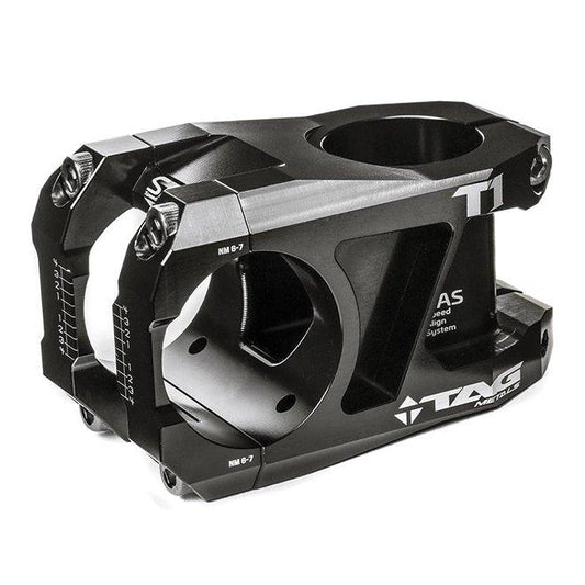 TAG METALS T1 ALUMINIUM STEM 31.8MM BLACK