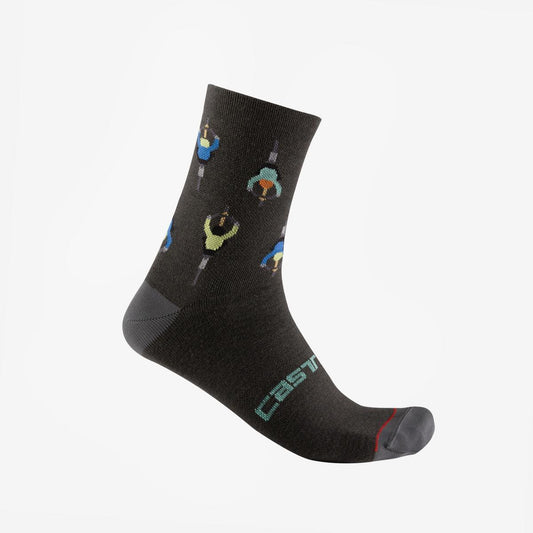 CASTELLI APERITIVO 15 SOCK DARK GRAY