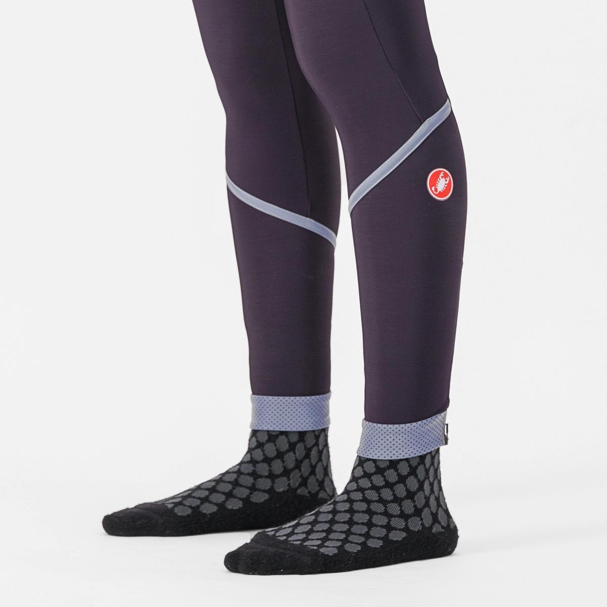 CASTELLI VELOCISSIMA THERMAL TIGHT DARK NIGHT SHADE/SILVER REFLEX
