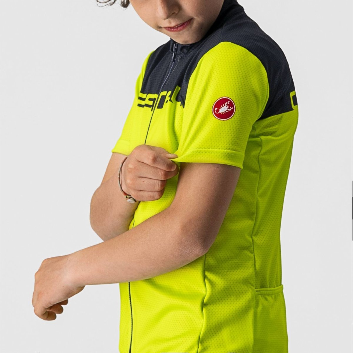 CASTELLI NEO PROLOGO JERSEY ELECTRIC LIME/SAVILE BLUE