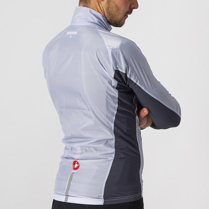 CASTELLI SQUADRA STRETCH JACKET SILVER GRAY/DARK GRAY