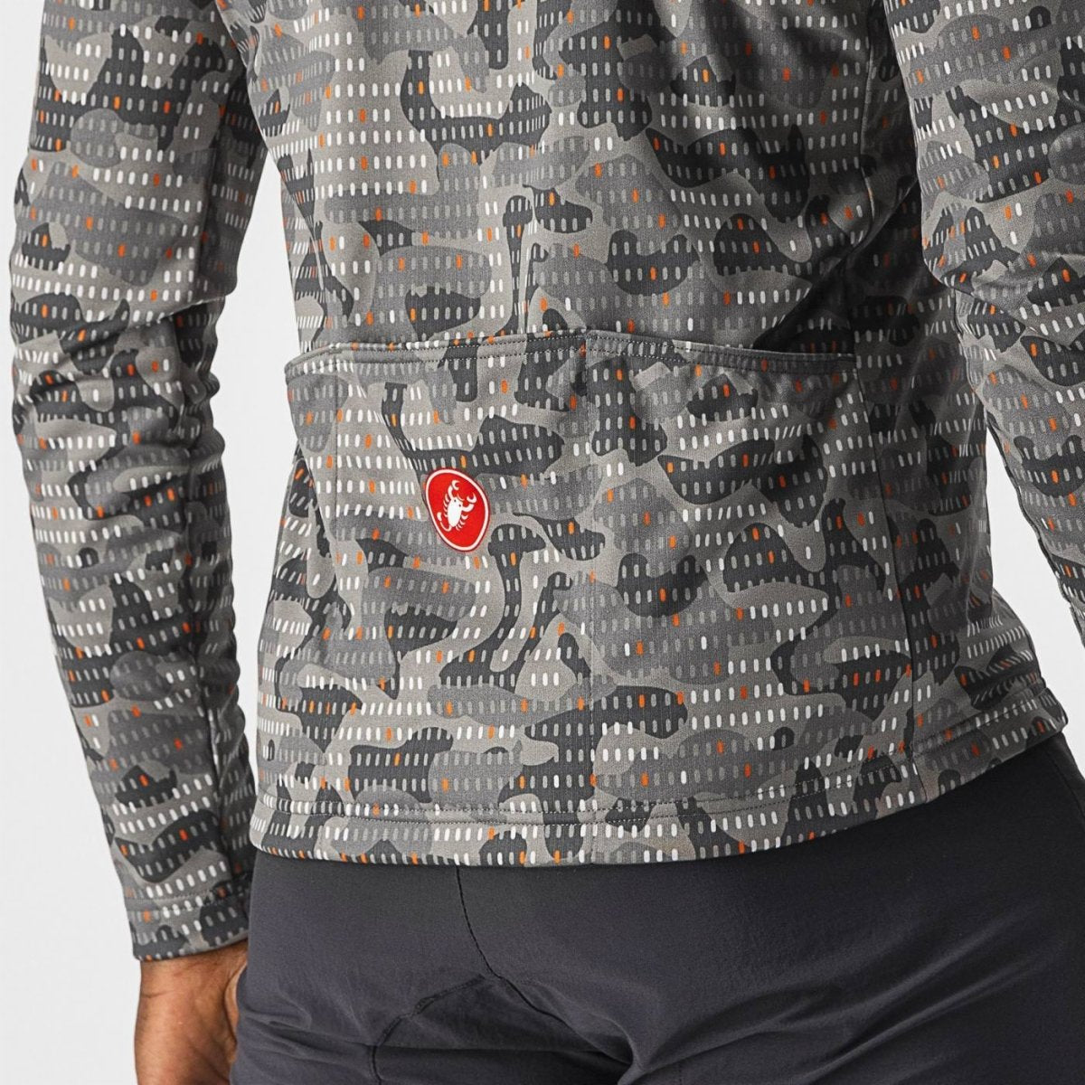 CASTELLI UNLIMITED THERMAL JERSEY NICKEL GRAY/DARK GRAY