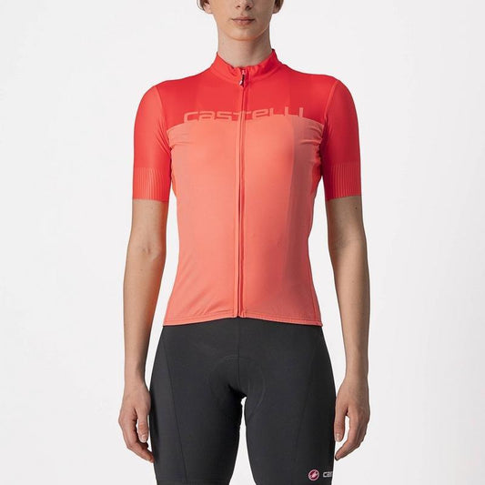 CASTELLI VELOCISSIMA JERSEY CORAL FLASH & BRILLIANT PINK