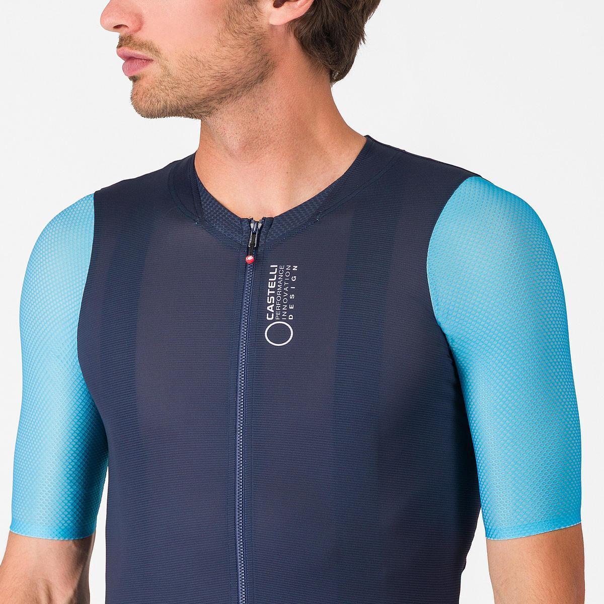 CASTELLI CORRETTO JERSEY BELGIAN BLUE/BLUE FIAMMA-WHITE
