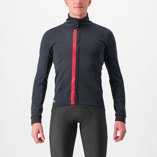 CASTELLI ENTRATA JACKET LIGHT BLACK/RED