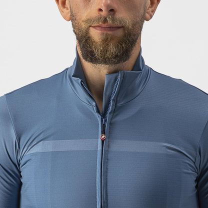 CASTELLI PRO THERMAL MID SS JERSEY STEEL BLUE ***MEDIUM ONLY***