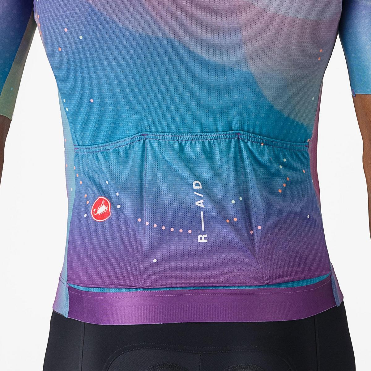 カステリ JERSEY MULTICOLOR PURPLEサイクルジャージ CASTELLI R-A/D JERSEY MULTICOLOR PURPLE – Echelon Sports