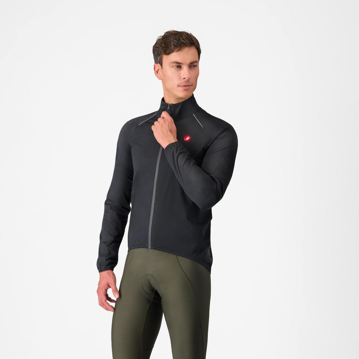 CASTELLI EMERGENCY 3 RAIN JACKET LIGHT BLACK