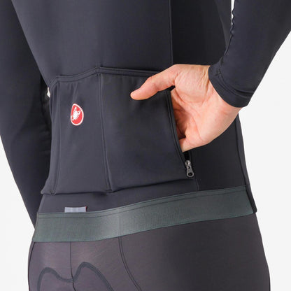 CASTELLI ESPRESSO THERMAL JERSEY LIGHT BLACK
