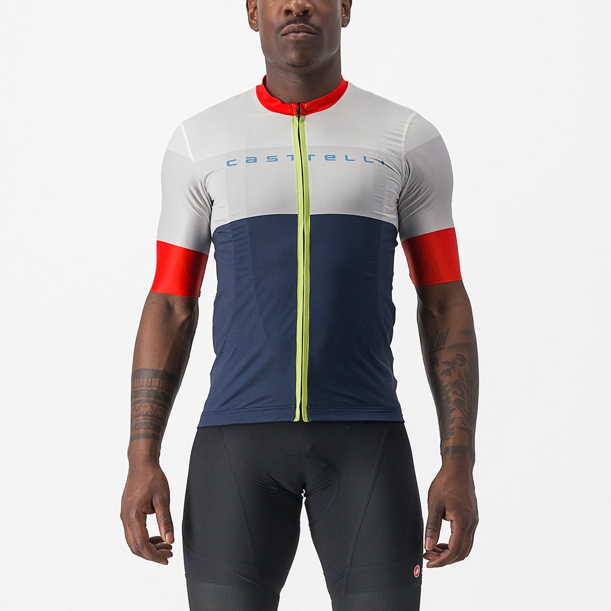 CASTELLI SEZIONE JERSEY BELGIAN BLUE/IVORY-MASTICE-FIE