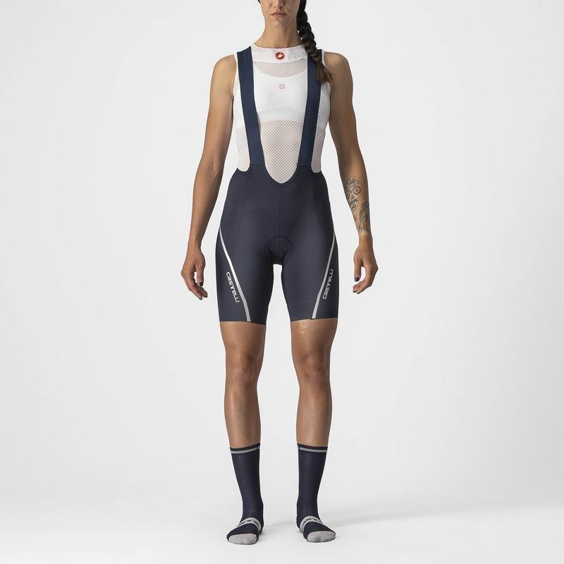 CASTELLI VELOCISSIMA 3 BIBSHORT SAVILE BLUE & SILVER