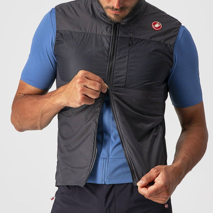 CASTELLI UNLIMITED PUFFY VEST DARK GREY/BLACK-SILVER GREY