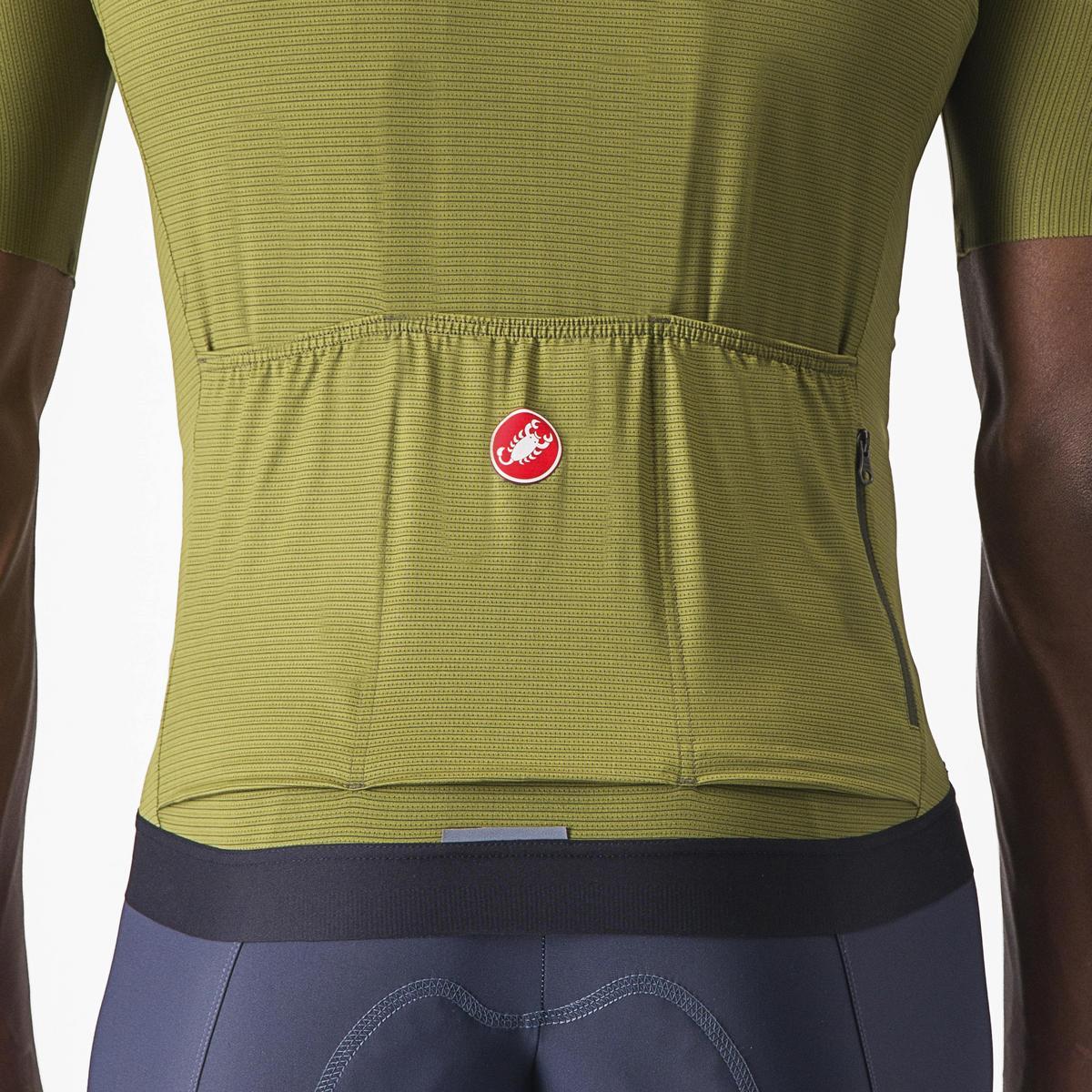 CASTELLI ESPRESSO JERSEY SAGE/ELECTRIC LIME