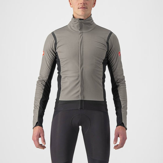 CASTELLI ALPHA RoS 2 JACKET NICKEL GRAY/BLACK REFLEX-BLACK ***MEDIUM ONLY***