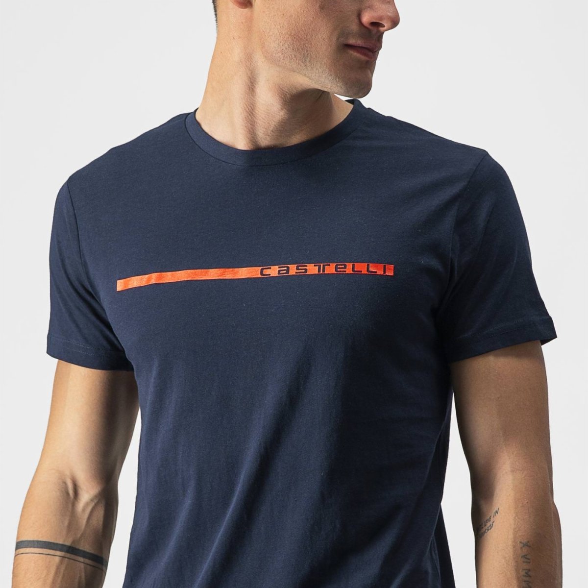 CASTELLI VENTAGLIO TEE SAVILE BLUE/RED