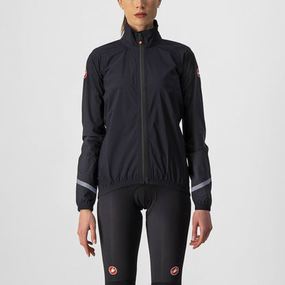 CASTELLI EMERGENCY 2 WOMENS RAIN JACKET LIGHT BLACK