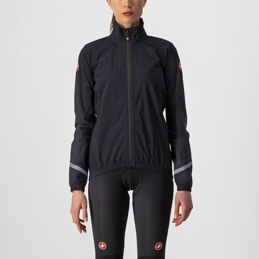 CASTELLI EMERGENCY 2 WOMENS RAIN JACKET LIGHT BLACK