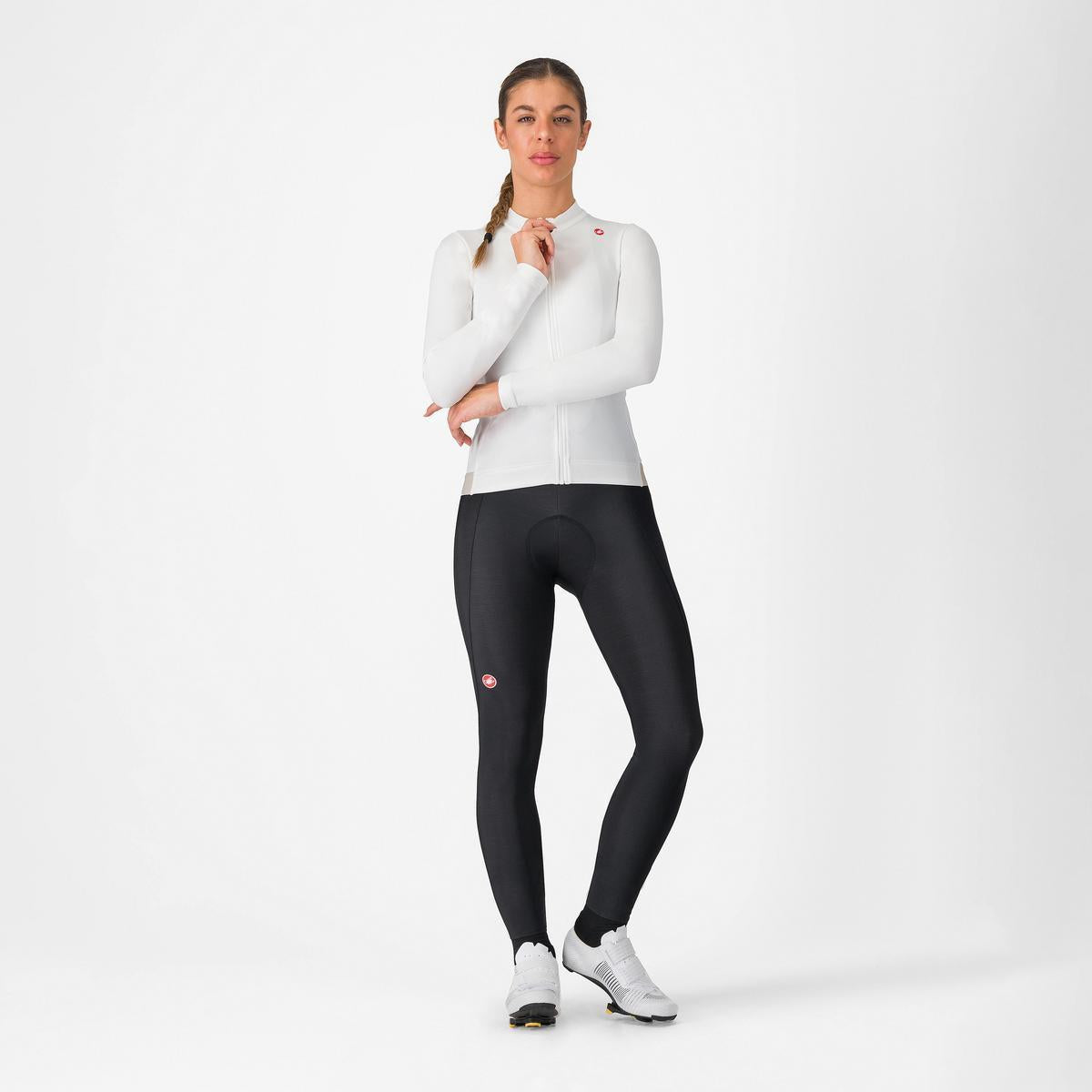 CASTELLI ESPRESSO THERMAL WOMENS JERSEY IVORY/SILVER MOON