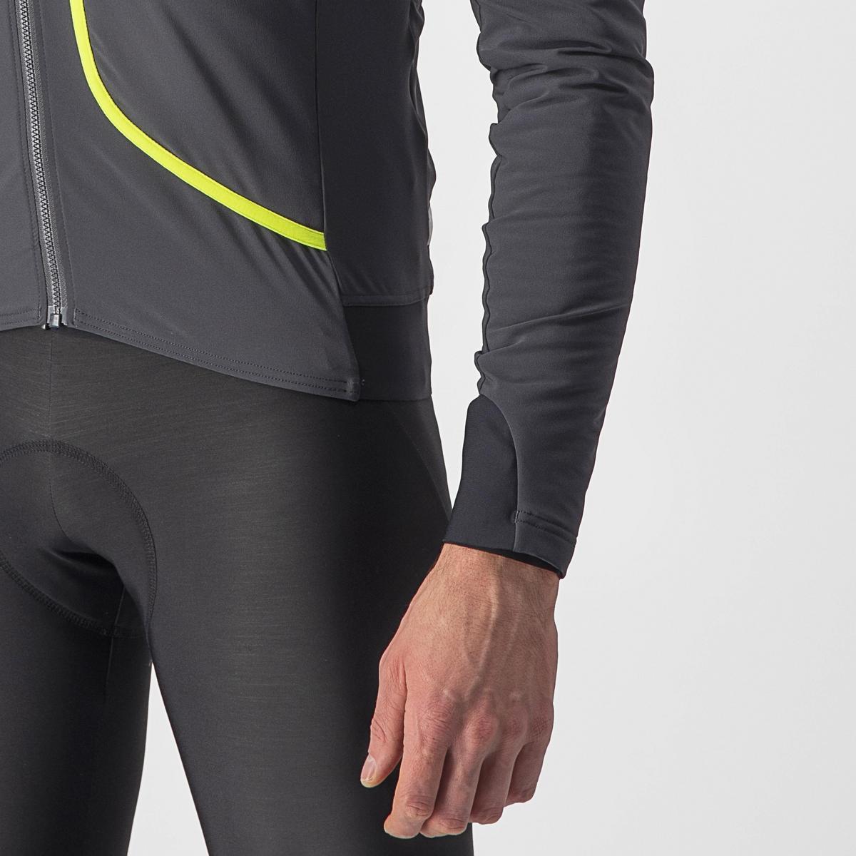 CASTELLI FLIGHT JACKET AIR DARK GRAY/ELECTRIC LIME
