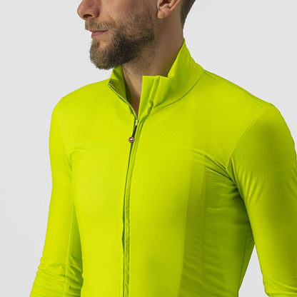 CASTELLI PRO THERMAL MID LS JERSEY ELECTRIC LIME