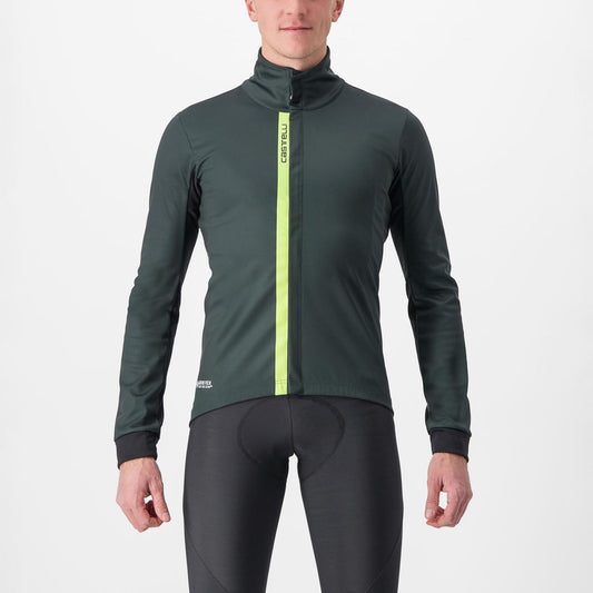 CASTELLI ENTRATA JACKET ROVER GREEN/YELLOW FLUO-LIGHT