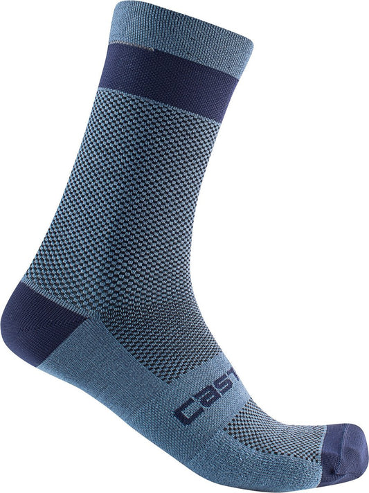CASTELLI ALPHA 18 SOCK STEEL BLUE