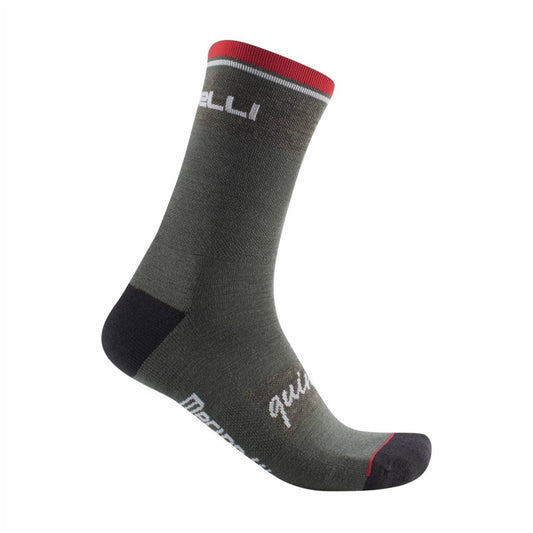 CASTELLI QUINDICI SOFT MERINO SOCK DARK GREEN