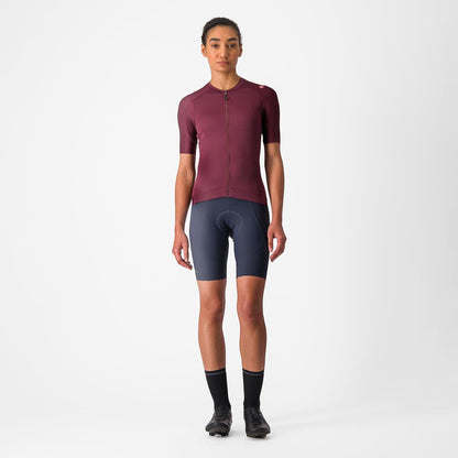 CASTELLI ESPRESSO  WOMENS JERSEY DEEP BORDEAUX/DEEP BORDEAUX