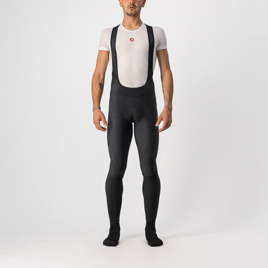 CASTELLI VELOCISSIMO 5 BIB TIGHT BLACK/SILVER REFLEX