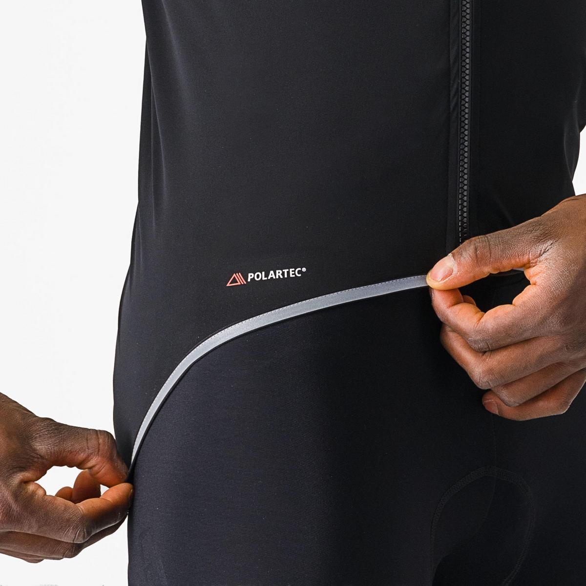 CASTELLI ULTRA RAIN CAPE BLACK/SILVER REFLEX