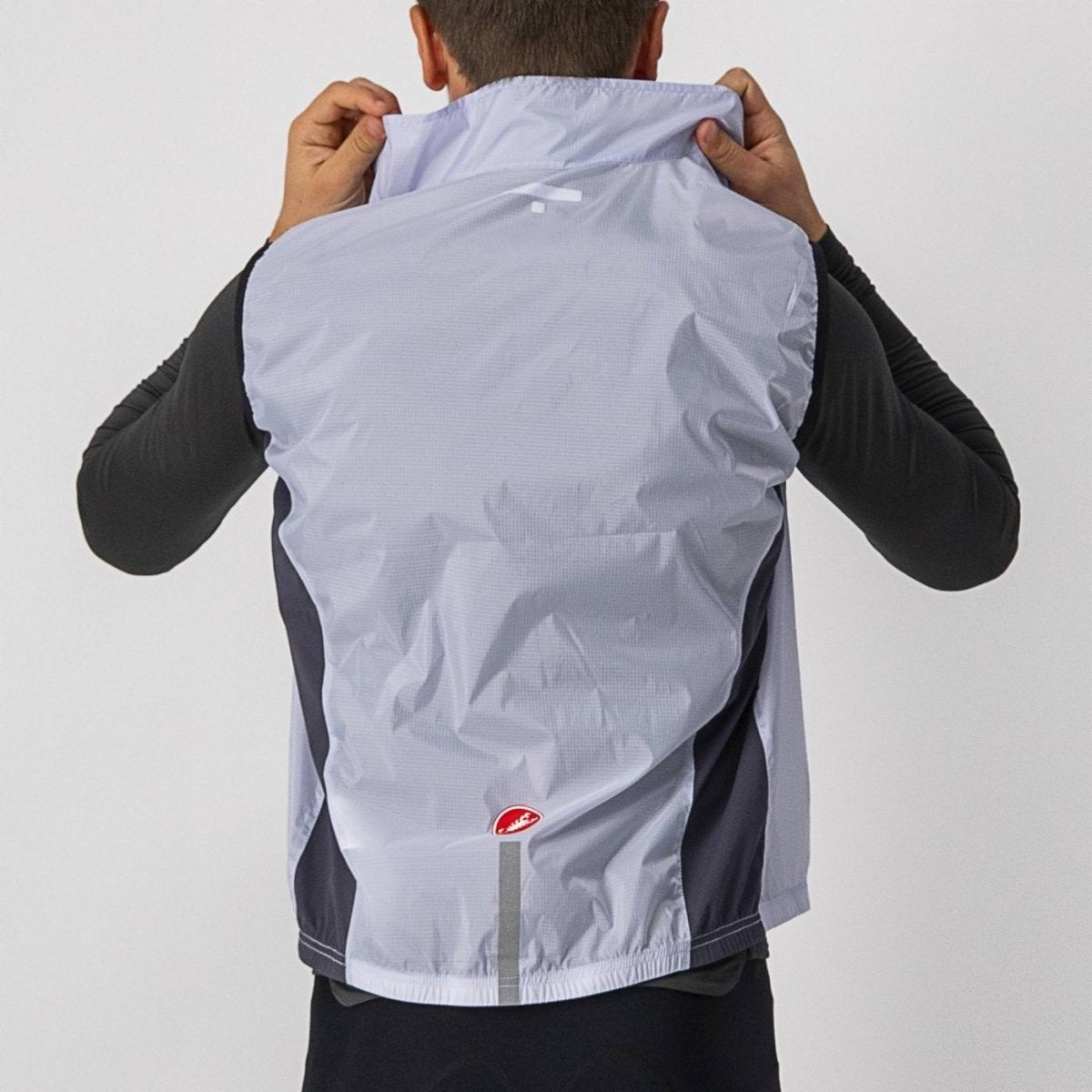 CASTELLI SQUADRA STRETCH VEST SILVER GRAY/DARK GRAY