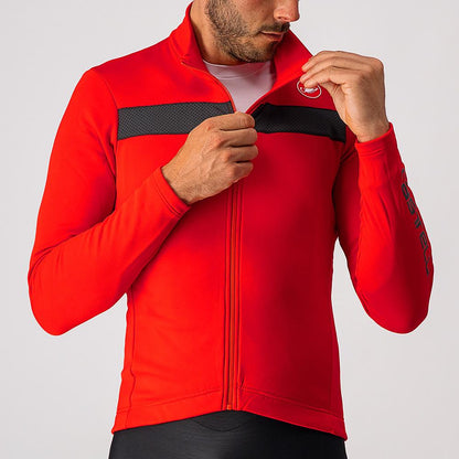 CASTELLI PURO 3 JERSEY FULL ZIP RED/BLACK REFLEX