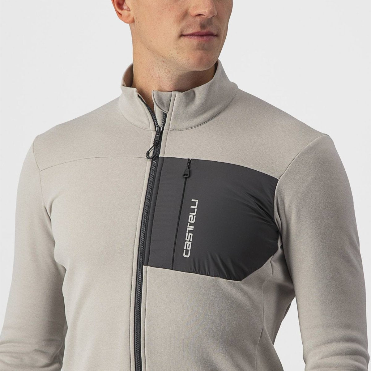 CASTELLI UNLIMITED TRAIL JERSEY TRAVERTINE GRAY/DARK GRAY