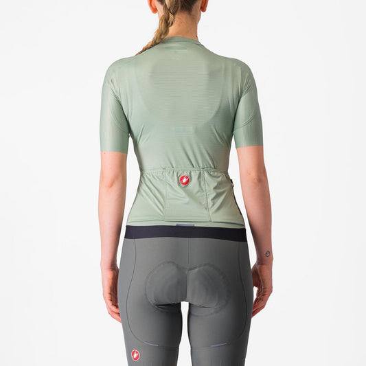 CASTELLI ESPRESSO  WOMENS JERSEY DEFENDER GREEN/DEEP GREEN