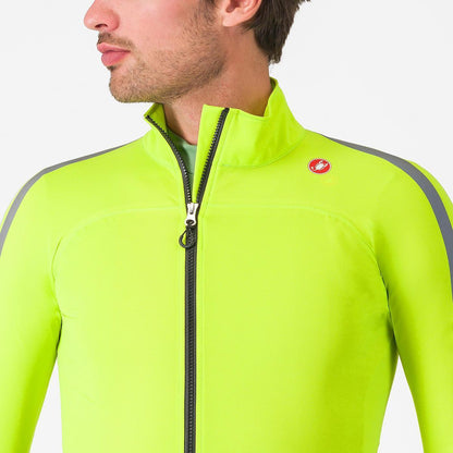 CASTELLI ULTRA RAIN CAPE ELECTRIC LIME/SILVER REFLEX