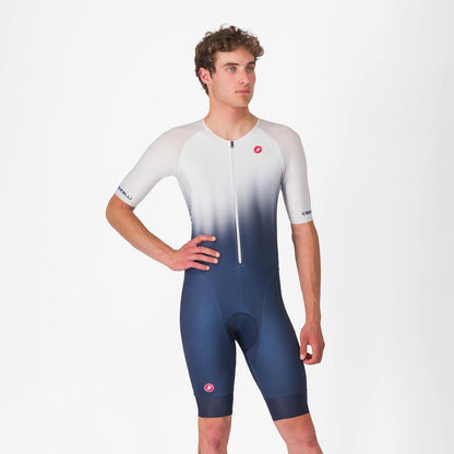 CASTELLI CORE TRI SUIT SHORT SLEEVE BELGIAN BLUE/WHITE
