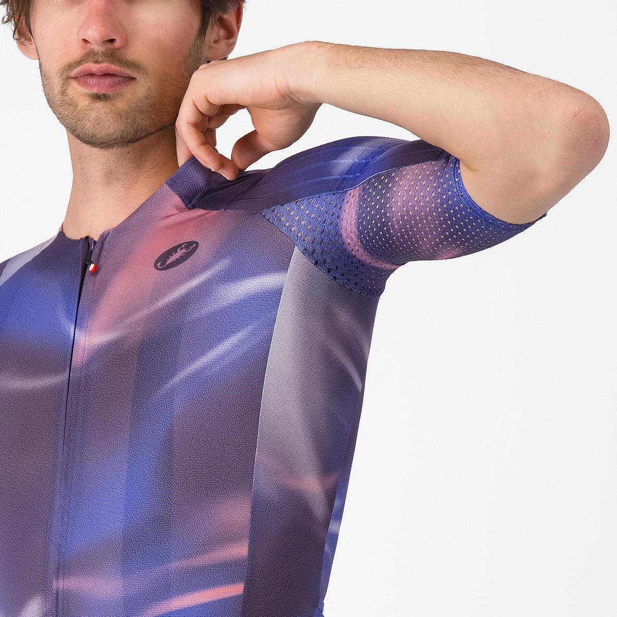 CASTELLI AERO RACE 8S JERSEY NIGHT SHADE/ROSA GIRO