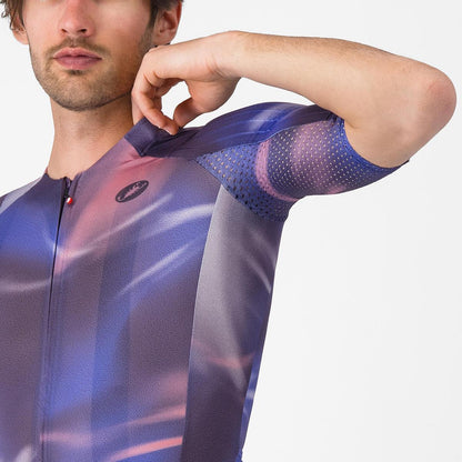 CASTELLI AERO RACE 8S JERSEY NIGHT SHADE/ROSA GIRO