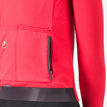 CASTELLI ESPRESSO THERMAL WOMENS JERSEY HIBISCUS/DARK GRAY