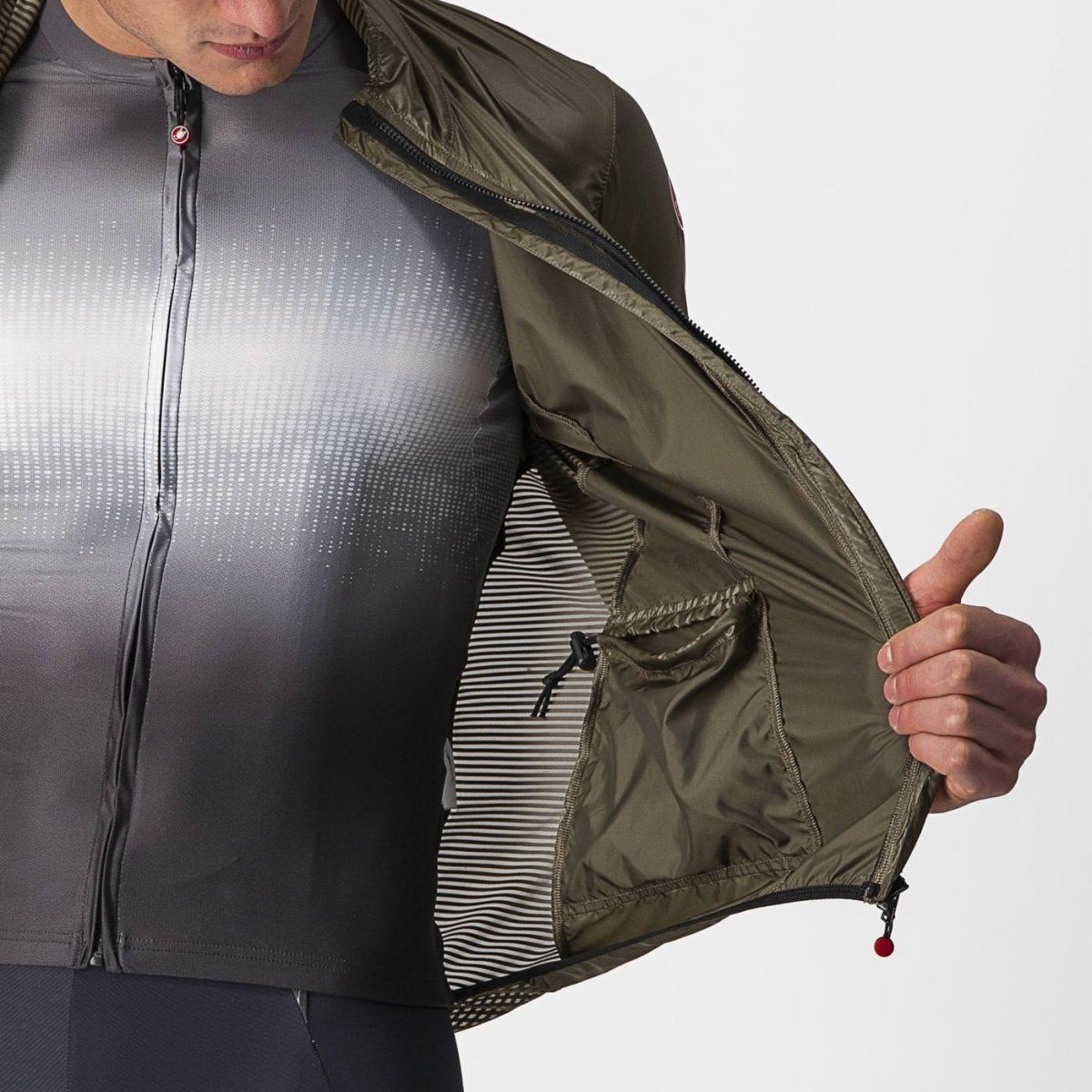 CASTELLI ARIA SHELL JACKET MOSS BROWN