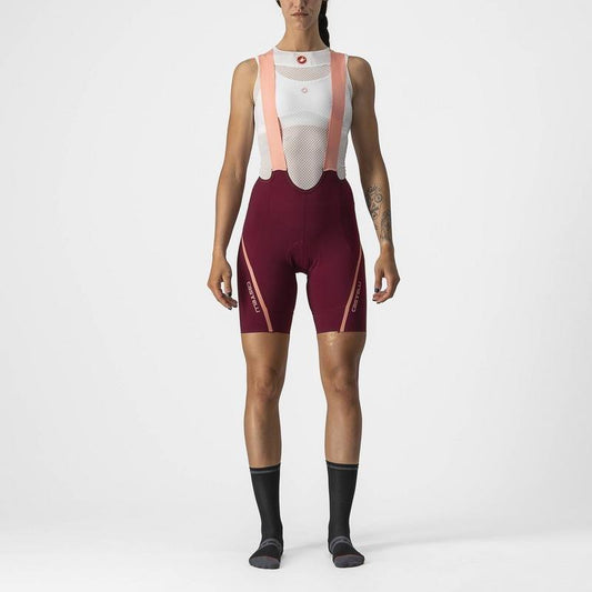 CASTELLI VELOCISSIMA 3 BIB SHORT BORDEAUX/BLUSH S