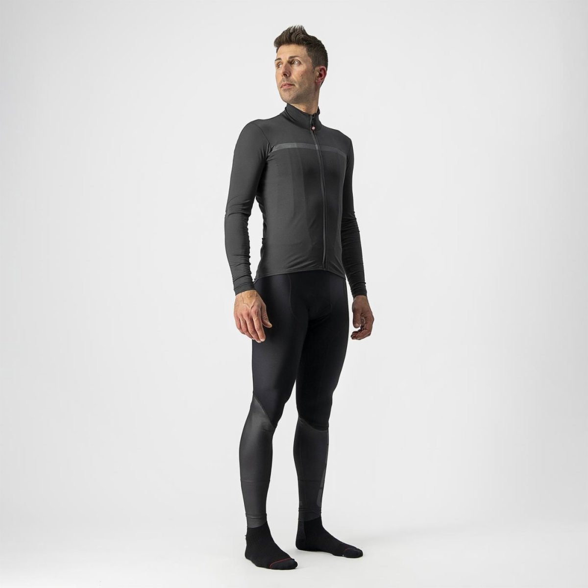 CASTELLI PRO THERMAL MID LS JERSEY DARK GREY