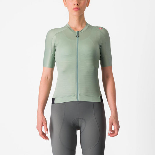 CASTELLI ESPRESSO  WOMENS JERSEY DEFENDER GREEN/DEEP GREEN