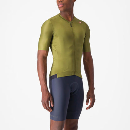 CASTELLI ESPRESSO JERSEY SAGE/ELECTRIC LIME