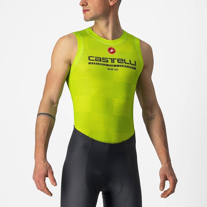 CASTELLI PRO MESH BL SLEEVELESS ELECTRIC LIME