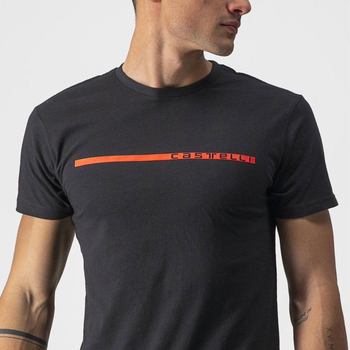 CASTELLI VENTAGLIO TEE BLACK/RED