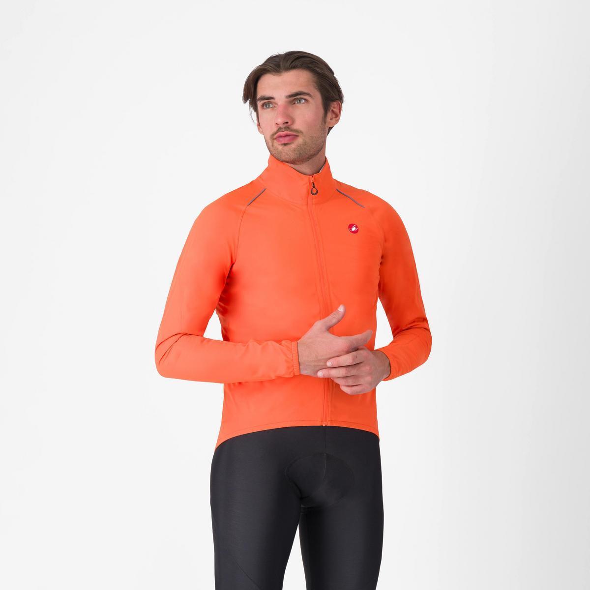 CASTELLI EMERGENCY 3 RAIN JACKET BRILLIANT ORANGE