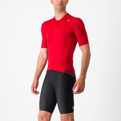 CASTELLI ESPRESSO JERSEY RICH RED/DEEP BORDEAUX