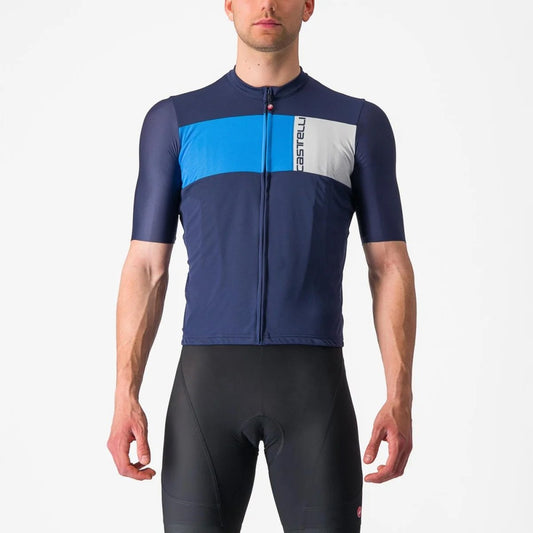 CASTELLI PROLOGO 7 JERSEY BELGIAN BLUE/DRIVE BLUE-SILVER