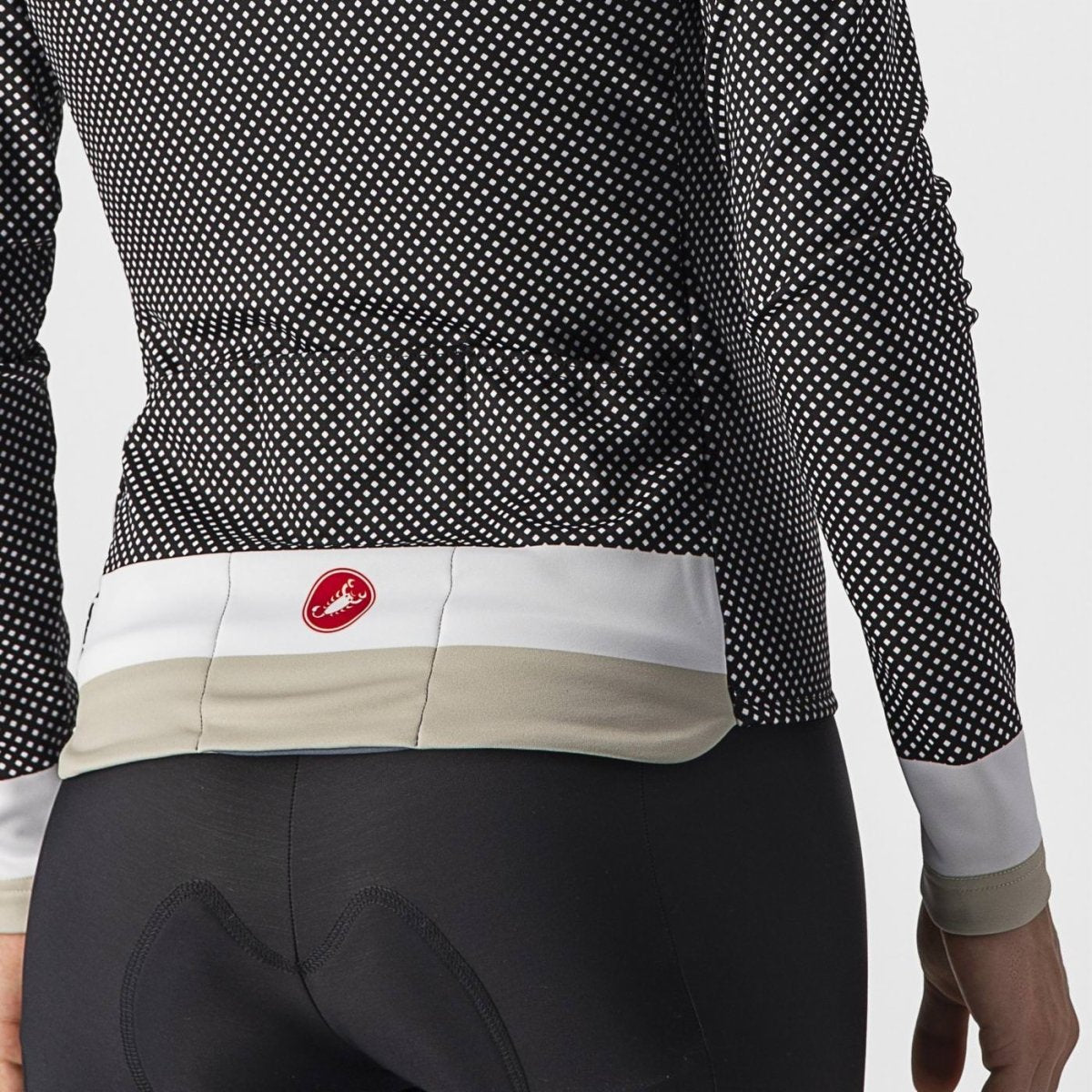 CASTELLI VOLARE LS JERSEY BLACK/WHITE-CHALK